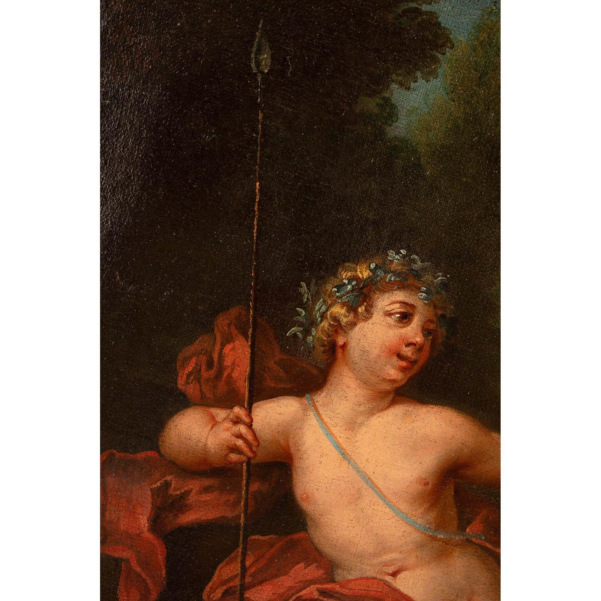 Neoclassical Italian 18th Century Neo-Classical Oil on Canvas Painting For Sale