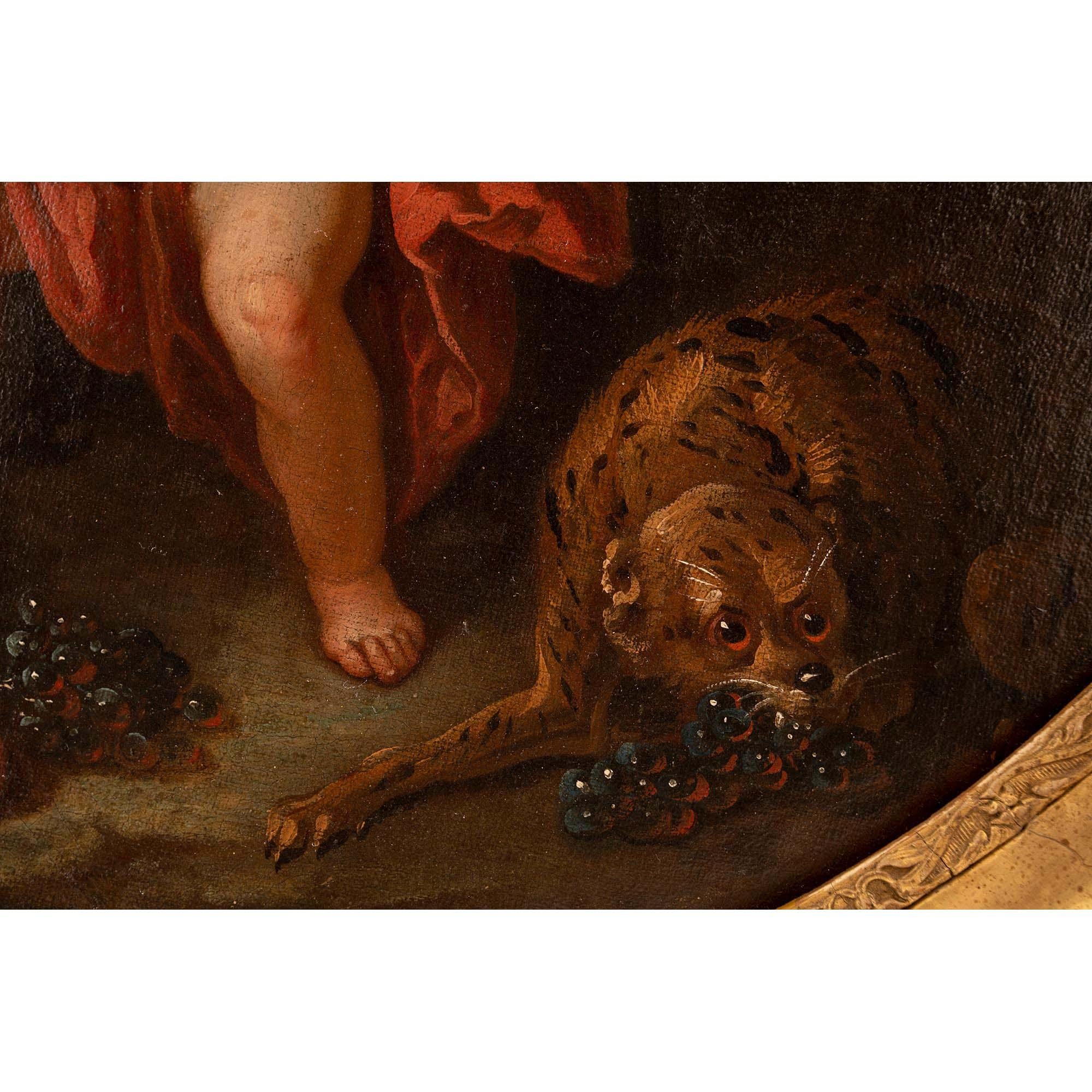 XVIIIe siècle et antérieur Huile sur toile italienne néoclassique du XVIIIe siècle en vente