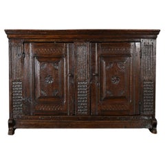 Italian 18th Century Oak Sideboard