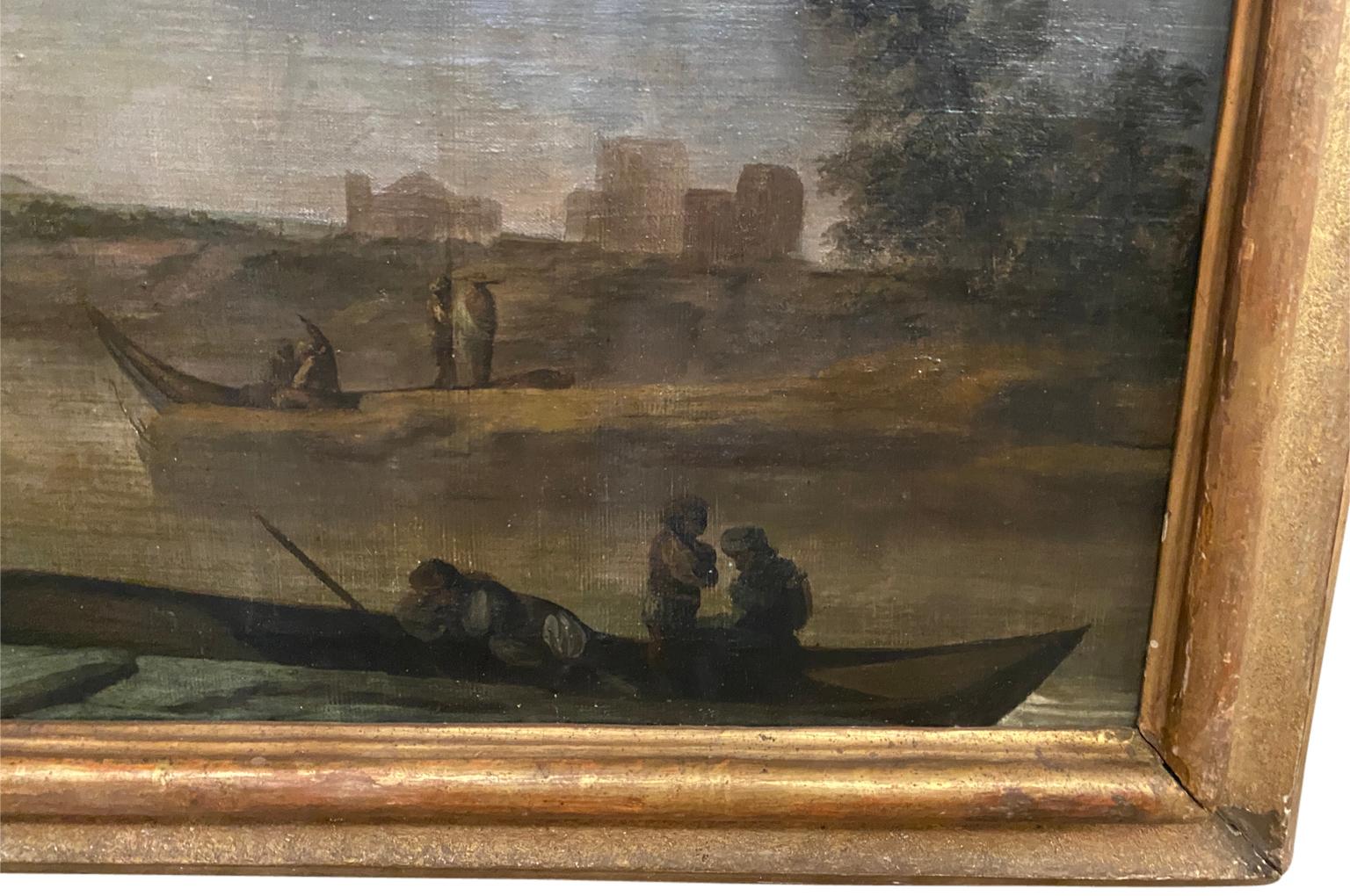 Italian 18th Century Oil On Canvas 3