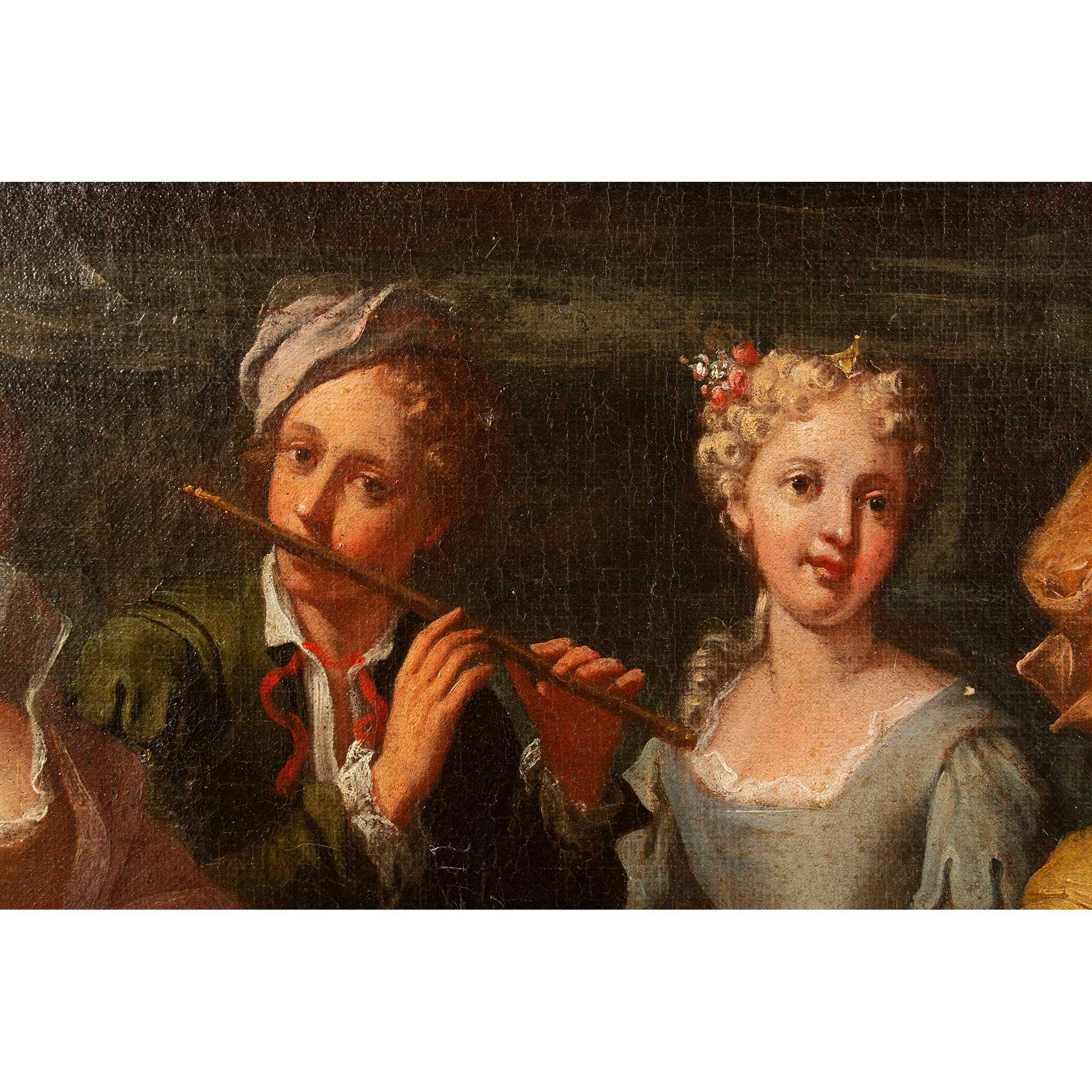 18th Century and Earlier Italian 18th Century Oil on Canvas from the Piedmont Region For Sale
