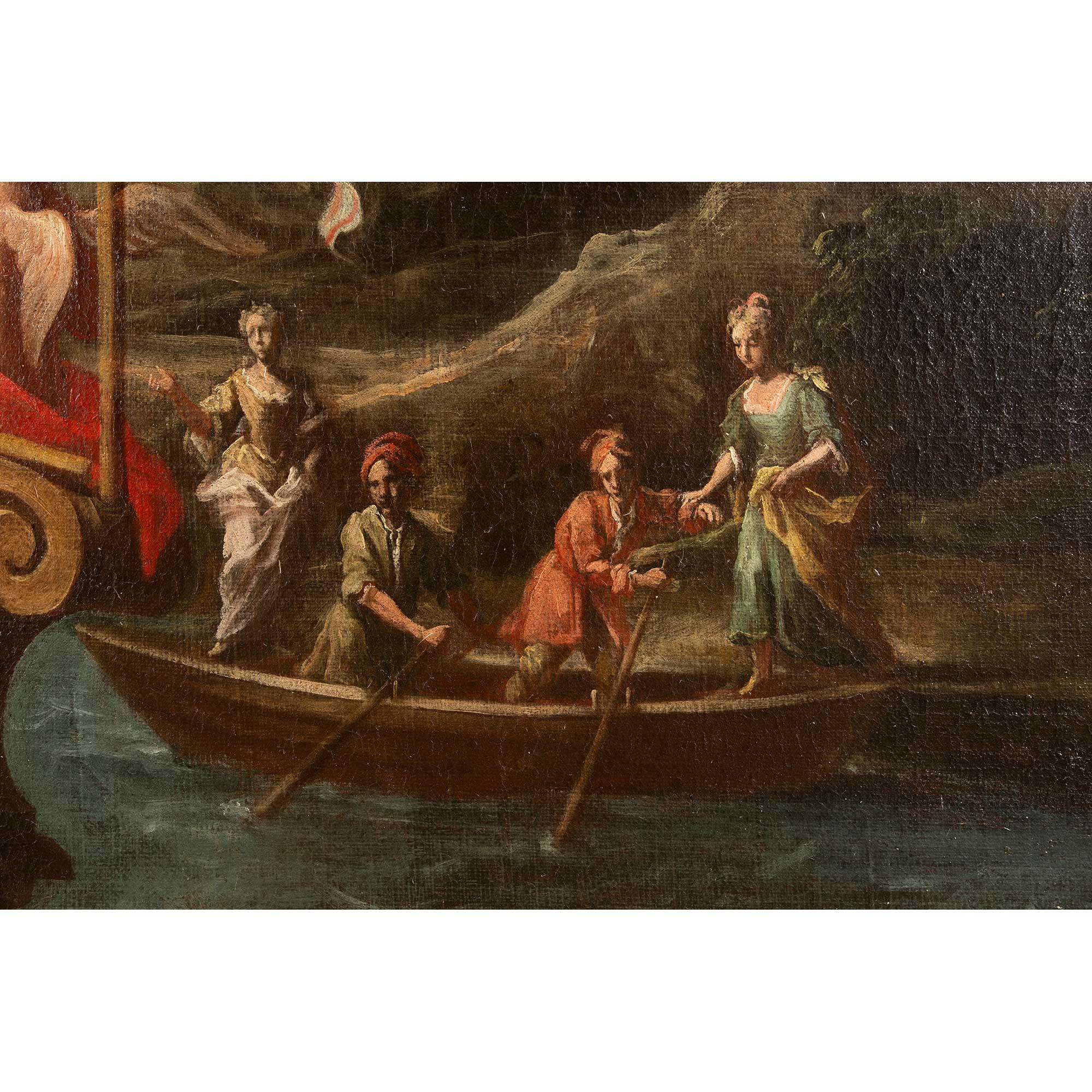 Italian 18th Century Oil on Canvas from the Piedmont Region For Sale 3
