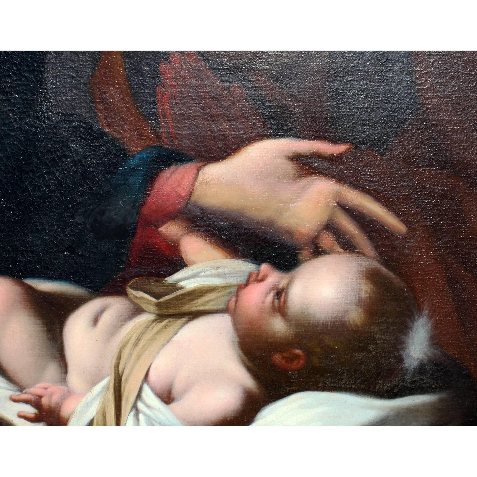 Italian 18th Century Oil on Canvas 