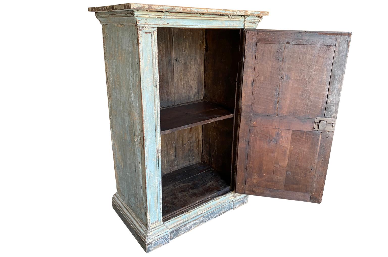 Wood Italian 18th Century Painted Cabinet For Sale