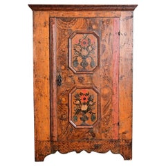 Italian 18th Century Painted Wardrobe