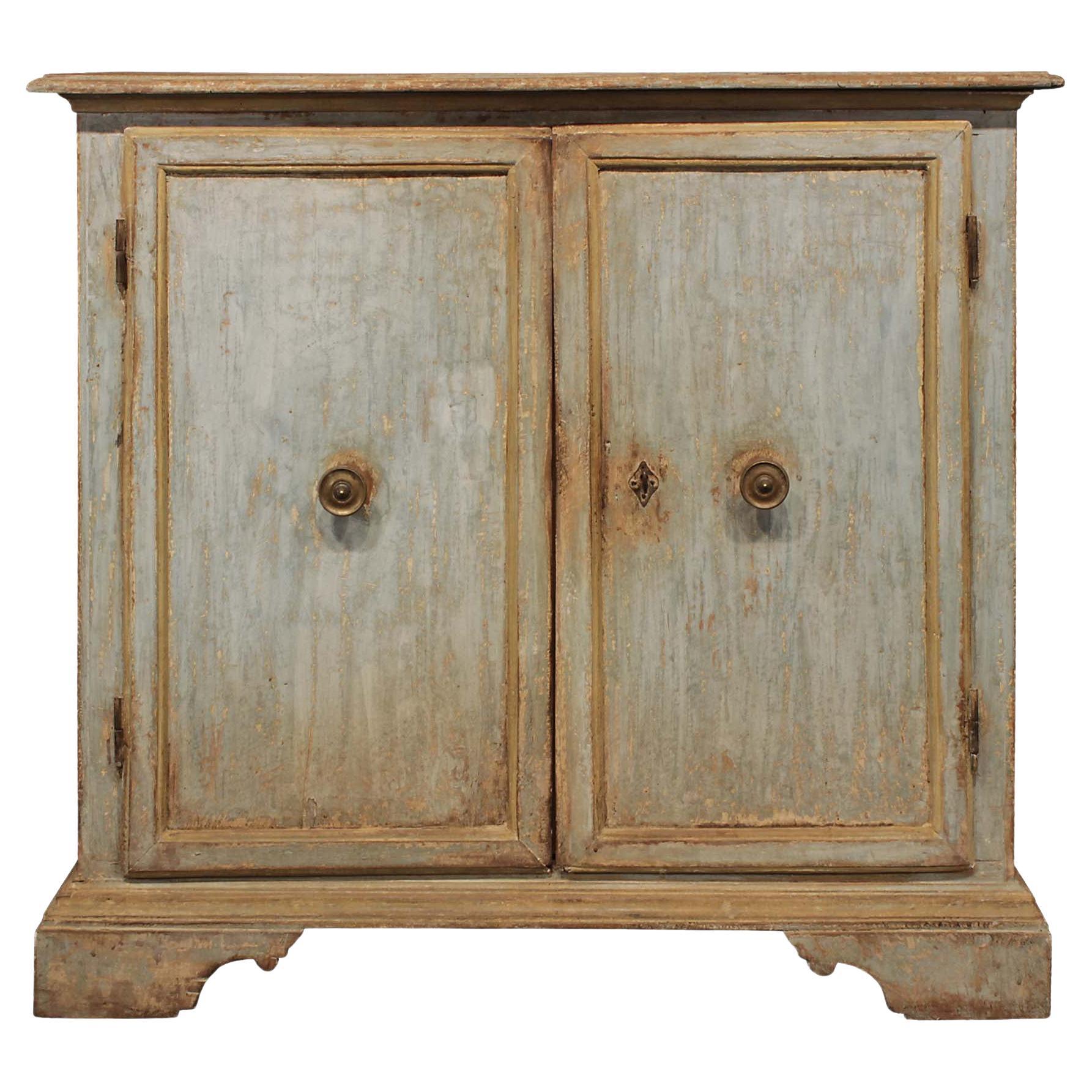 Italian 18th Century Patinated Two Door Buffet For Sale
