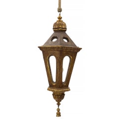 Italian 18th Century Polychrome and Mecca Venetian Lantern