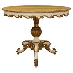 Italian 18th century Rococo st. Polychrome and Mecca center table