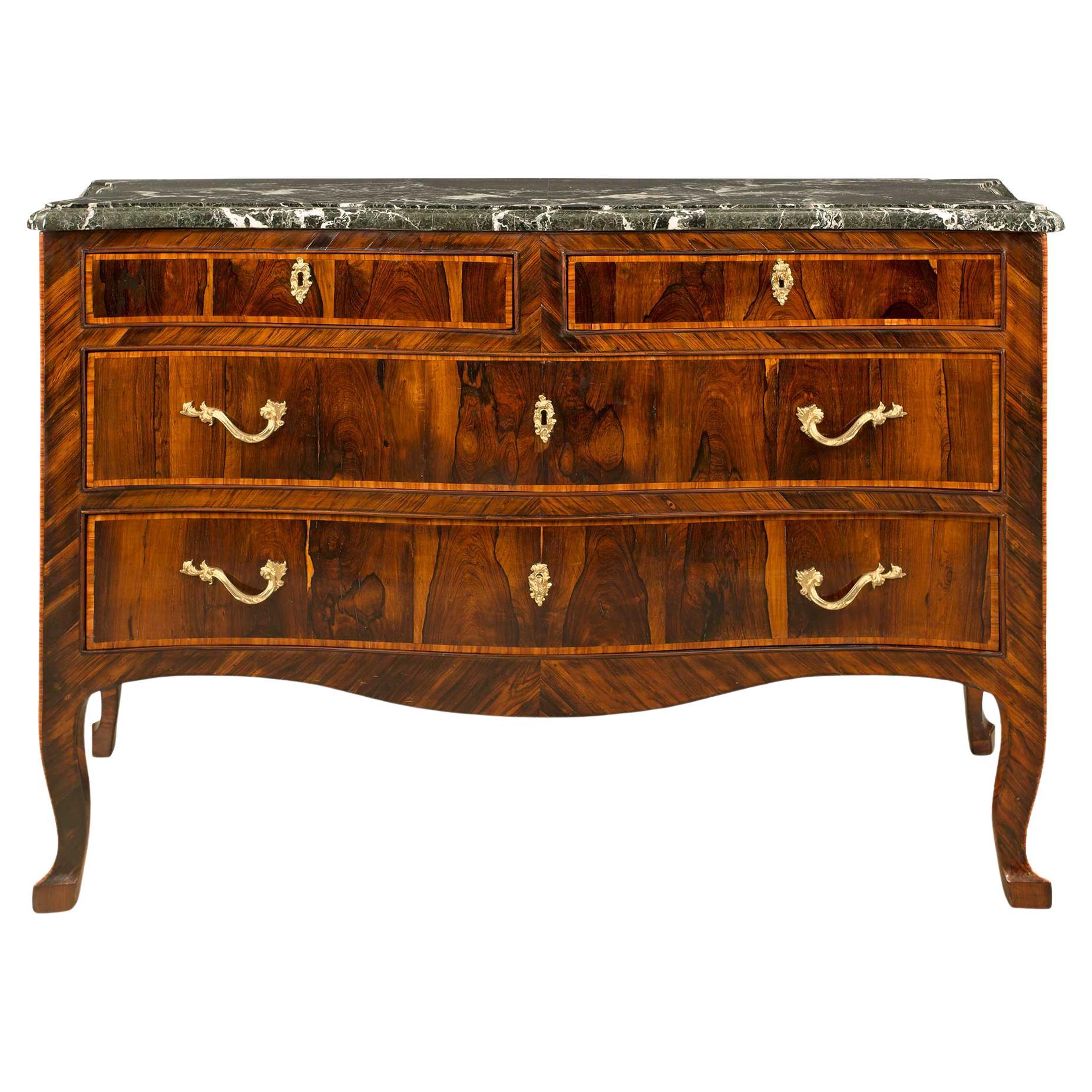 Italian 18th Century Rosewood and Kingwood Tuscan Commode