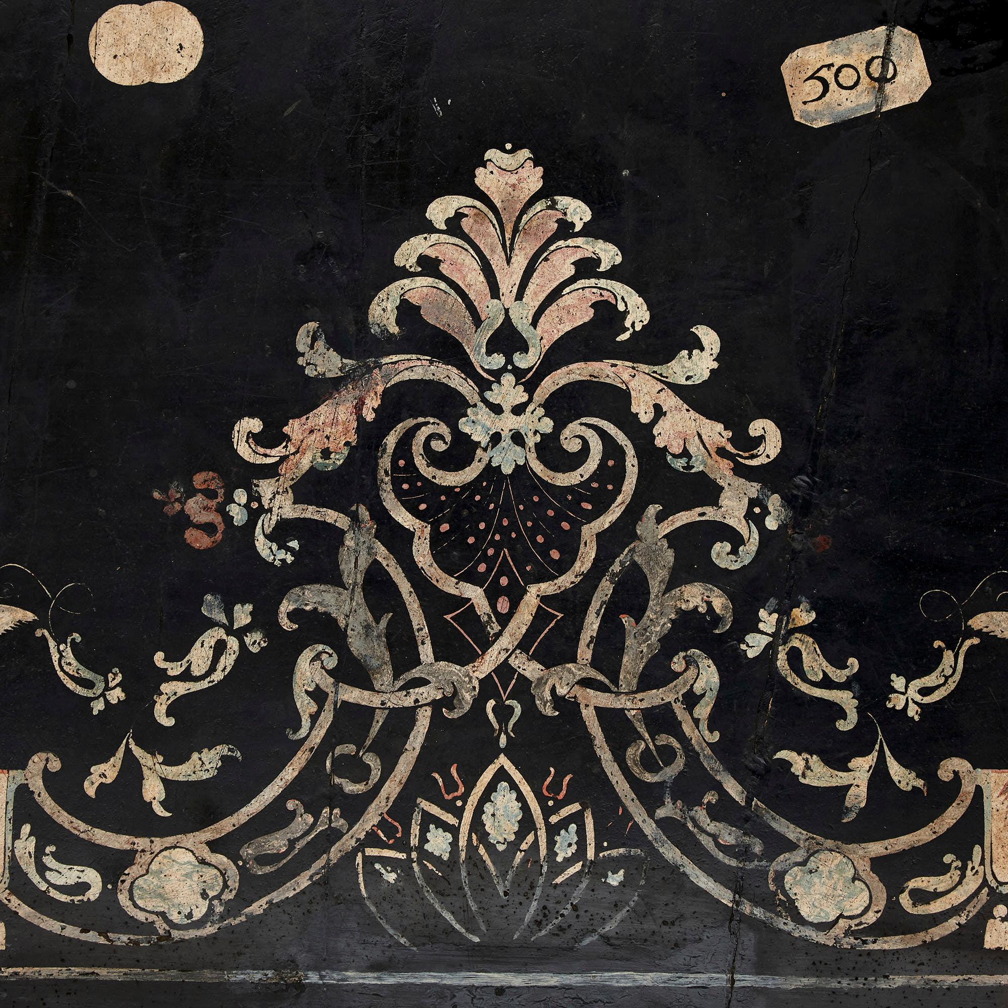 Rechteckige italienische Scagliola-Tischplatte aus dem 18. Jahrhundert (Barock) im Angebot
