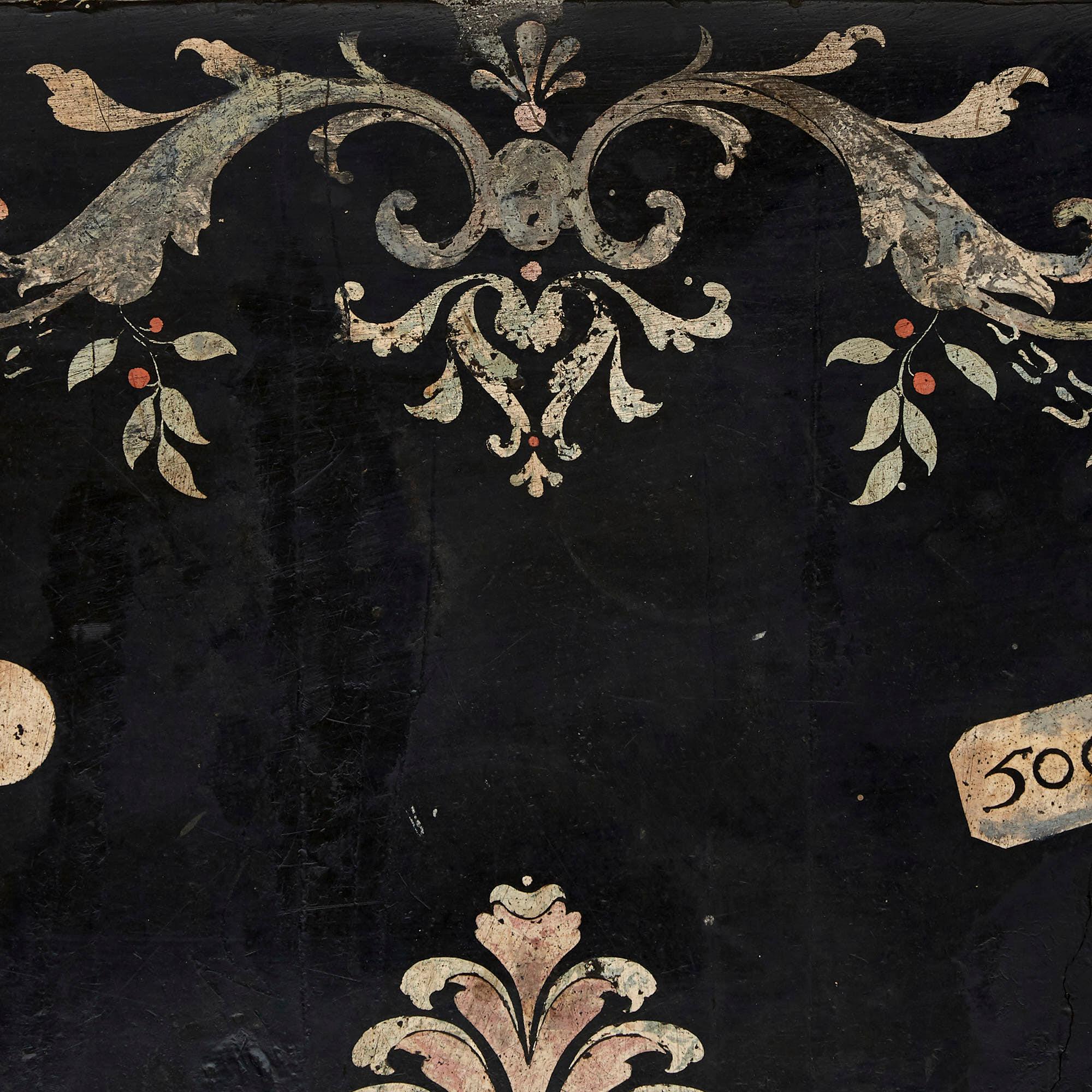 Rechteckige italienische Scagliola-Tischplatte aus dem 18. Jahrhundert im Zustand „Gut“ im Angebot in London, GB