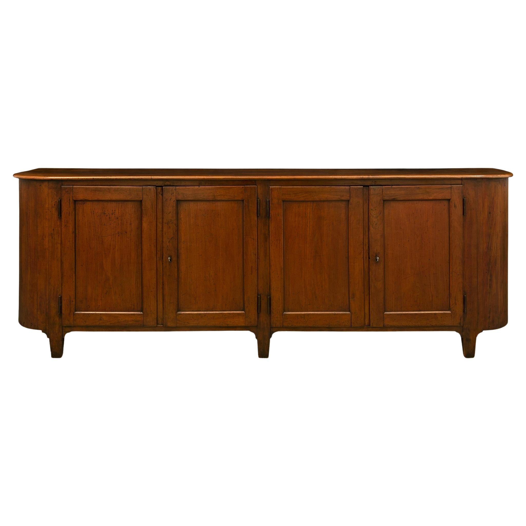 Italian 18th Century Solid Walnut Country Buffet from Tuscany