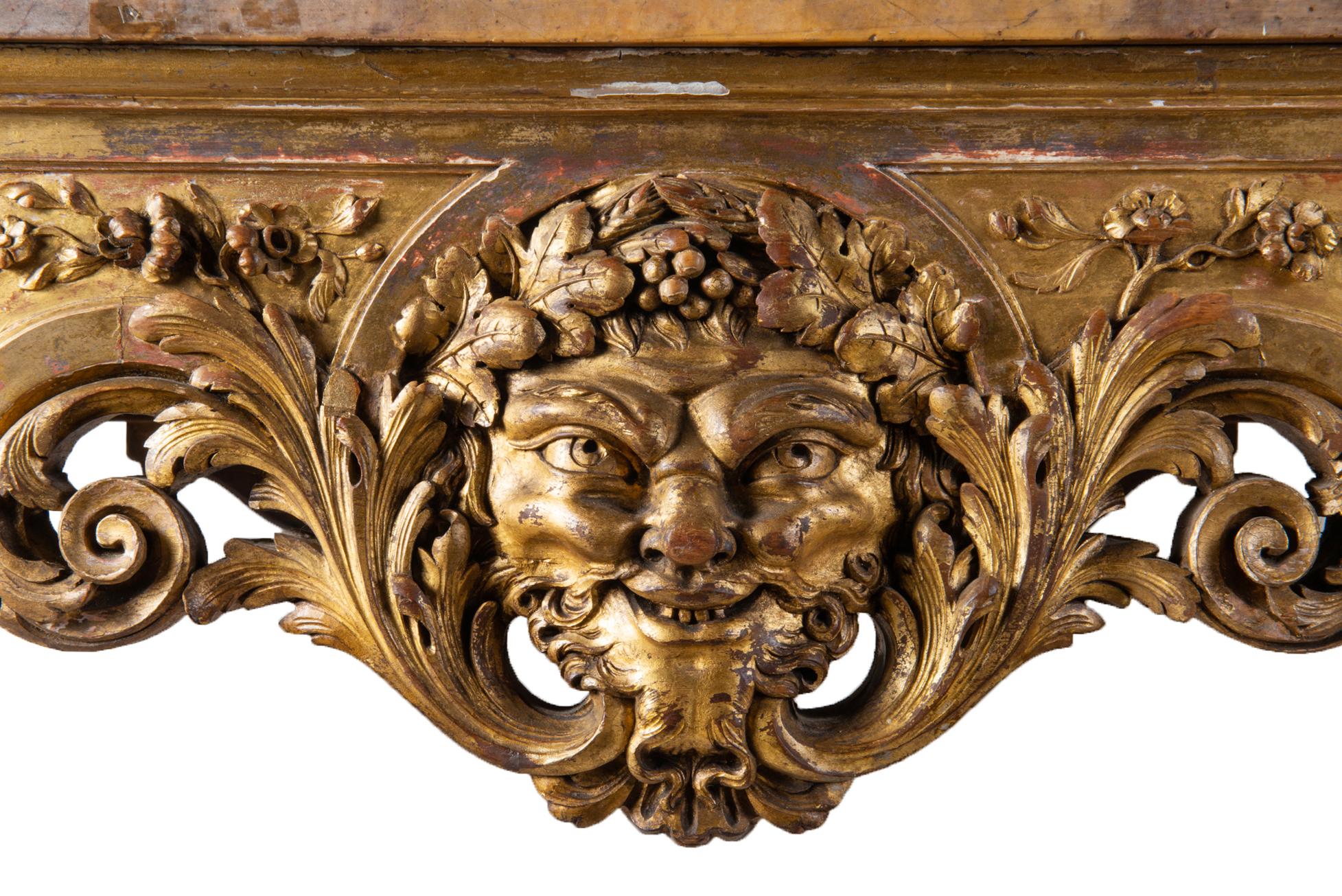 Italian 18th Century Style Carved Giltwood Console Tables For Sale 6