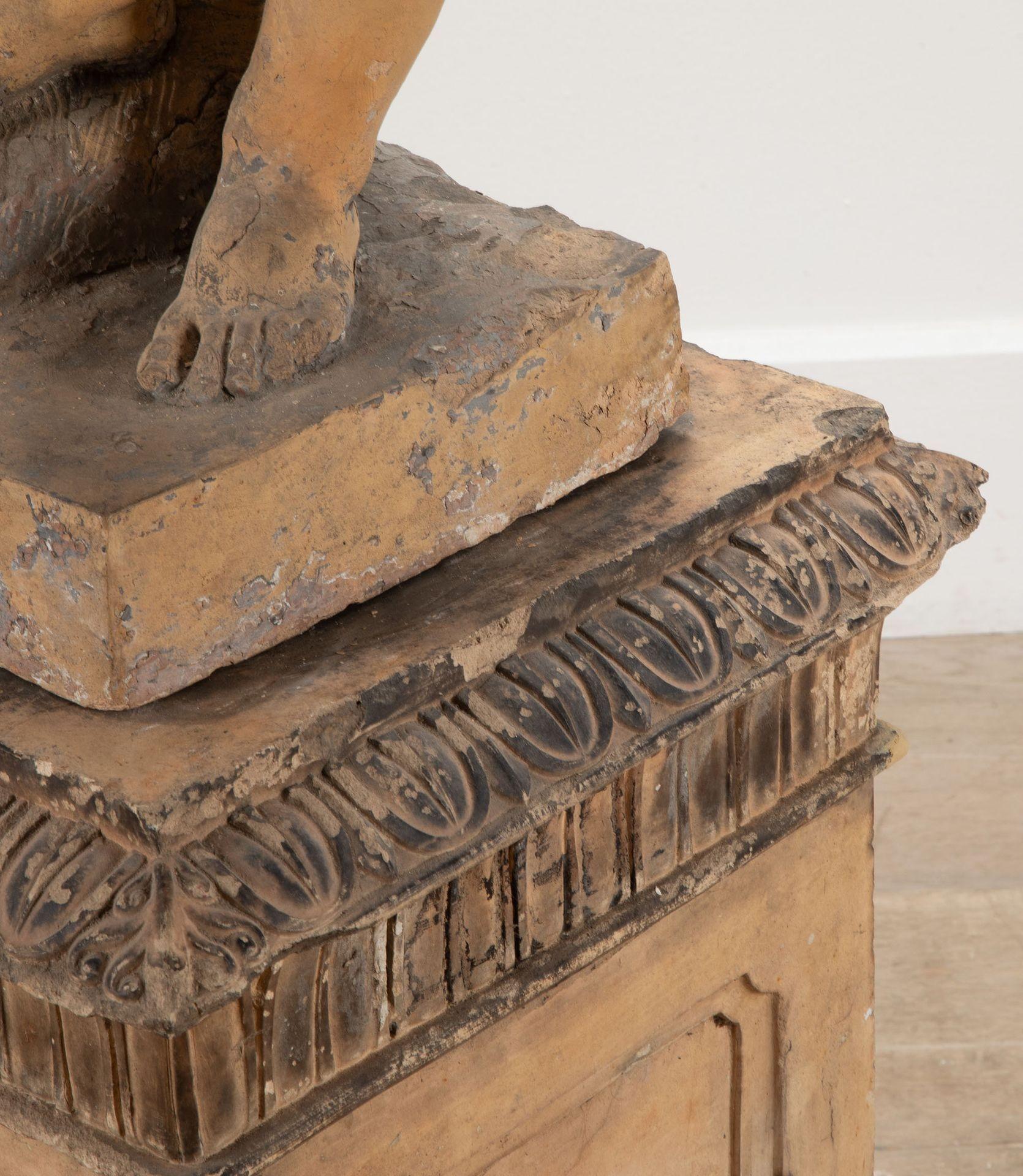 Figura de terracota italiana de Eros del siglo XVIII 8