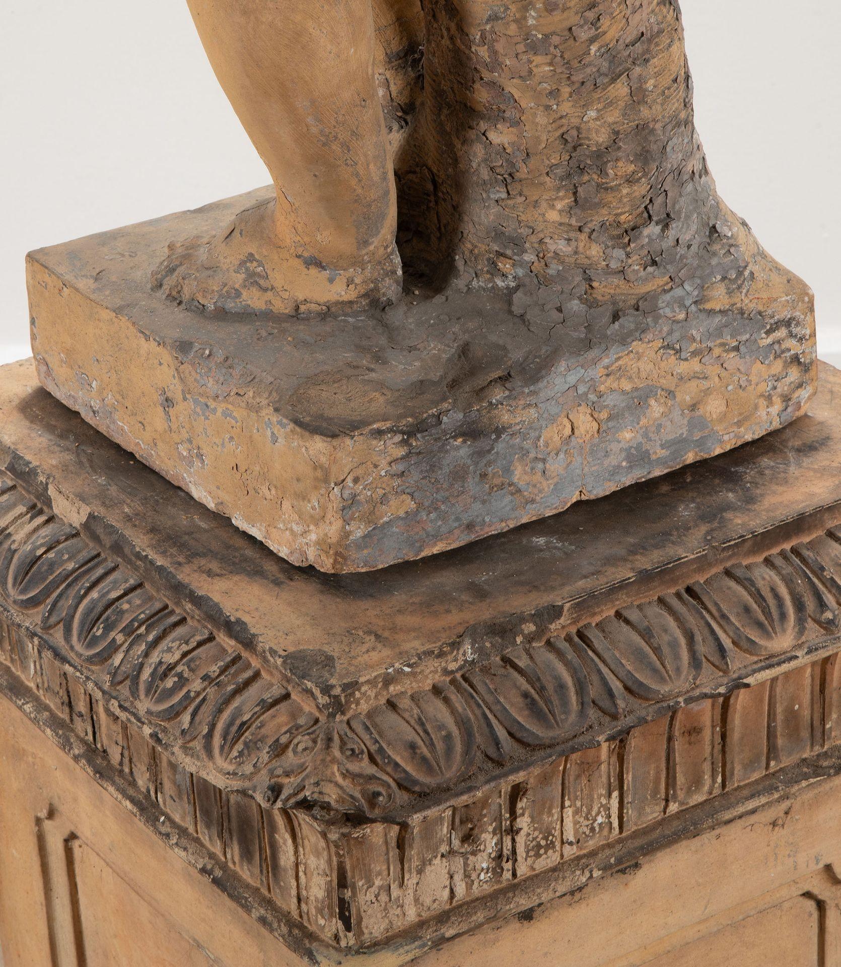 Figura de terracota italiana de Eros del siglo XVIII 11
