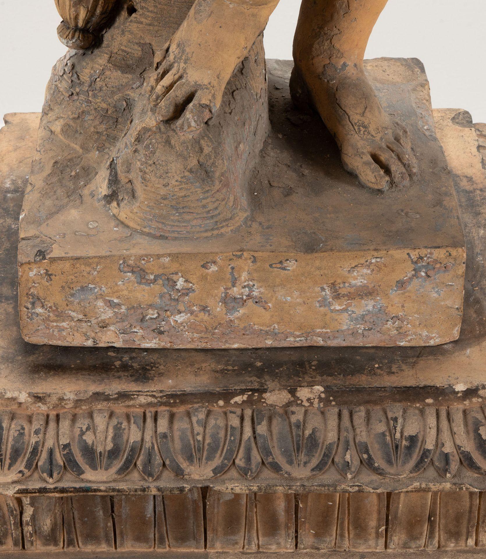 Figura de terracota italiana de Eros del siglo XVIII 1