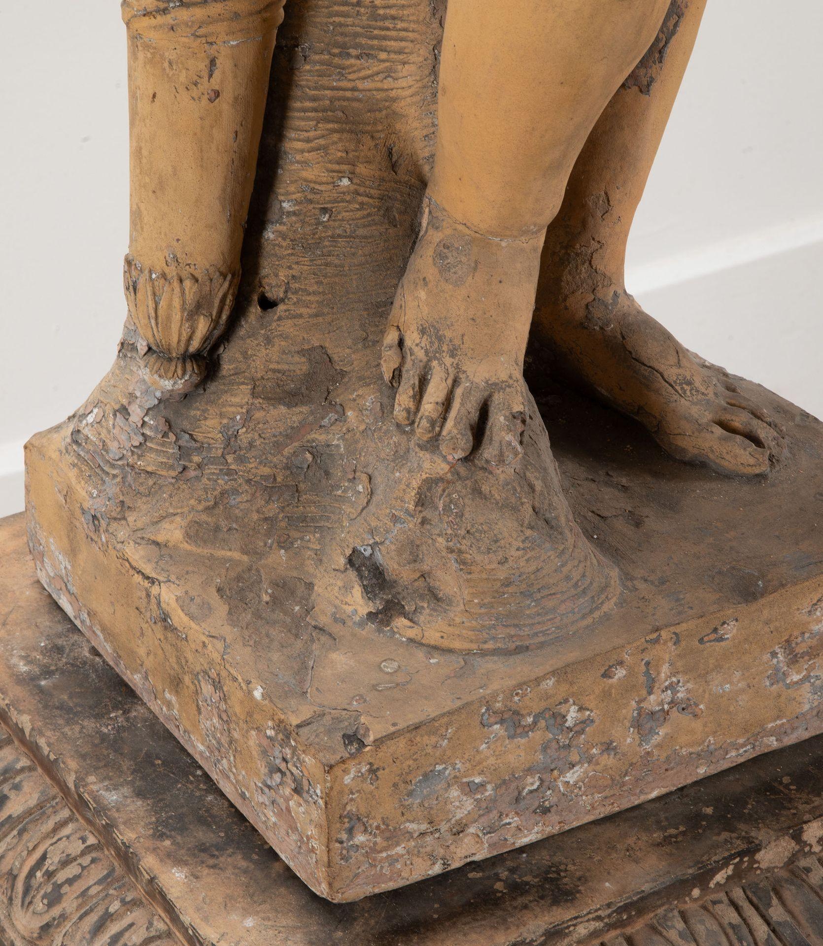 Figura de terracota italiana de Eros del siglo XVIII 3