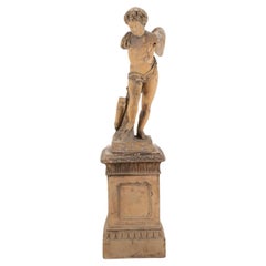Figura de terracota italiana de Eros del siglo XVIII
