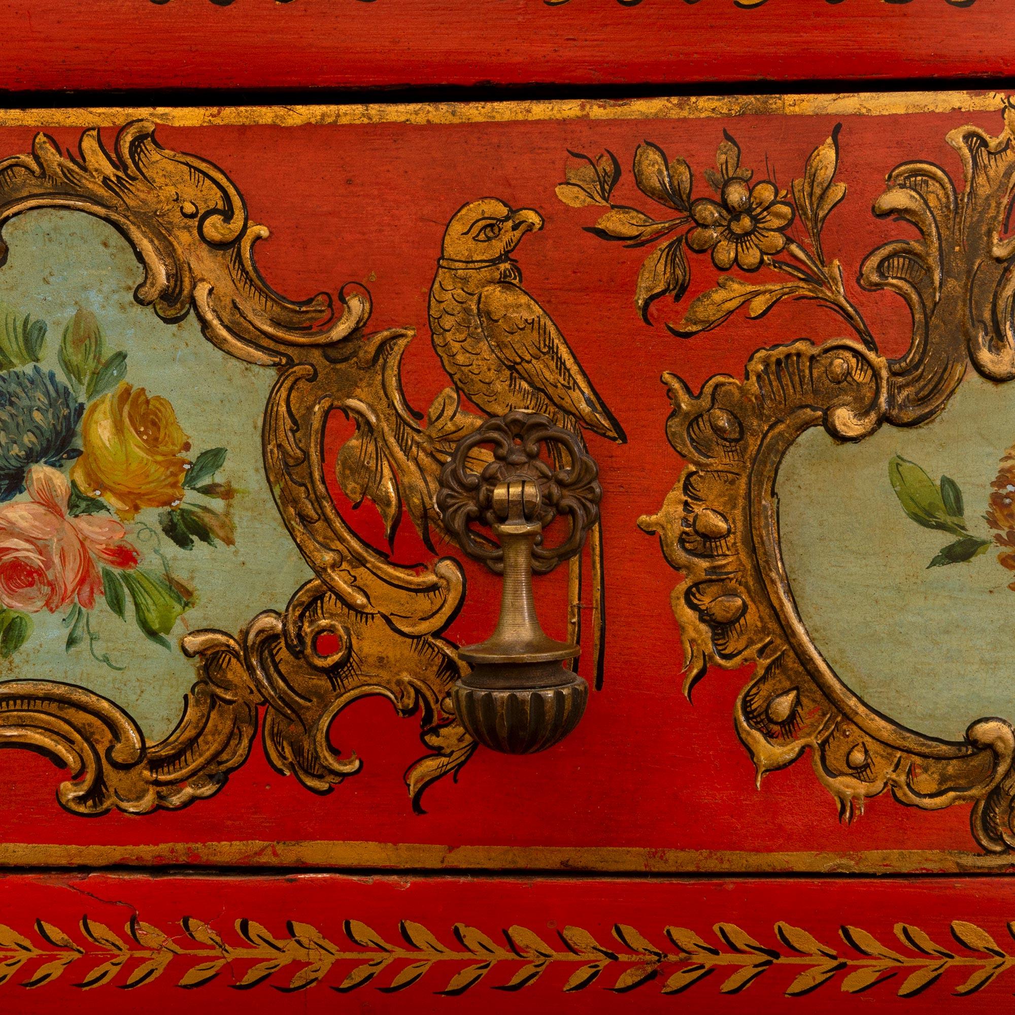 Italian 18th Century Venetian St. Painted Chest For Sale 2