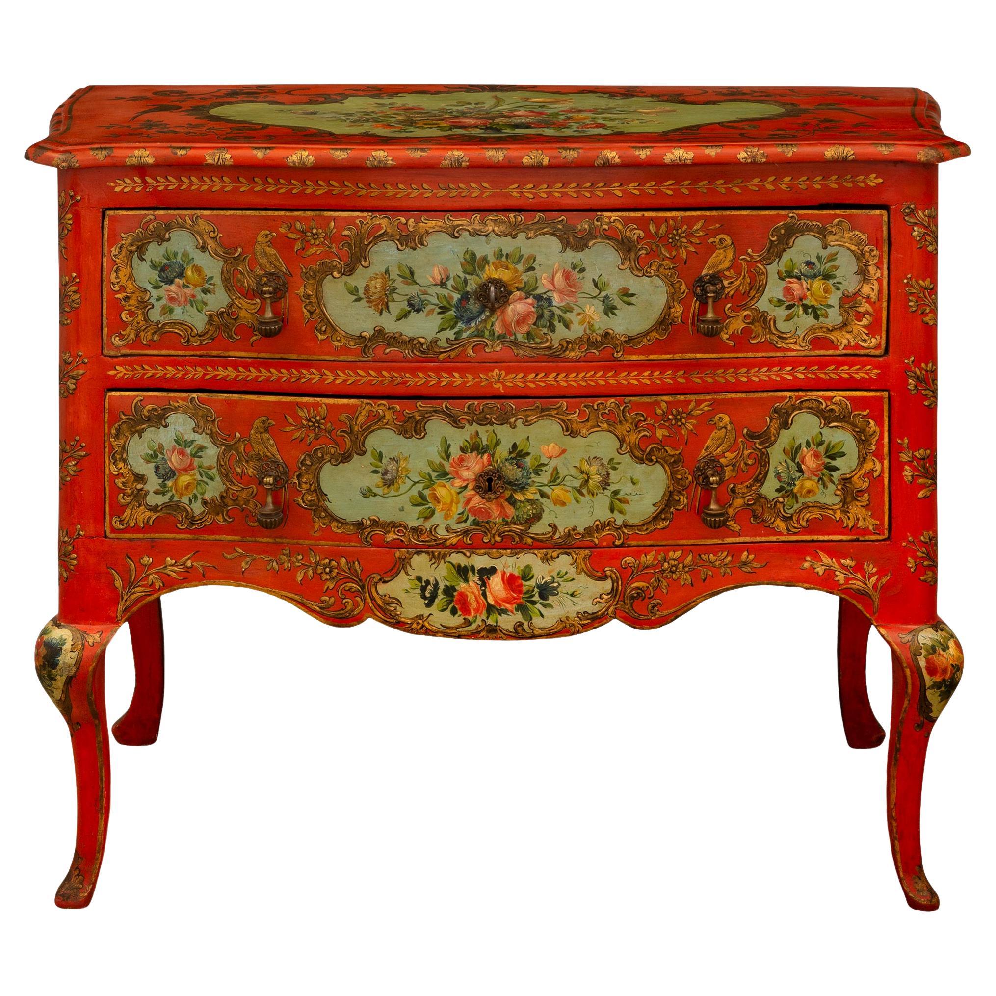 Italian 18th Century Venetian St. Painted Chest For Sale