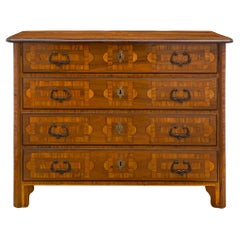 Italian 18th Century Walnut and Fruitwood Commode, from the Piedmont Region
