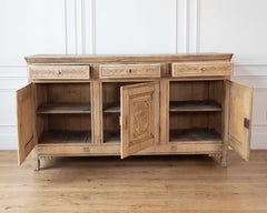 Italian 18th Century Walnut Center Table with Carved Pedestal Base