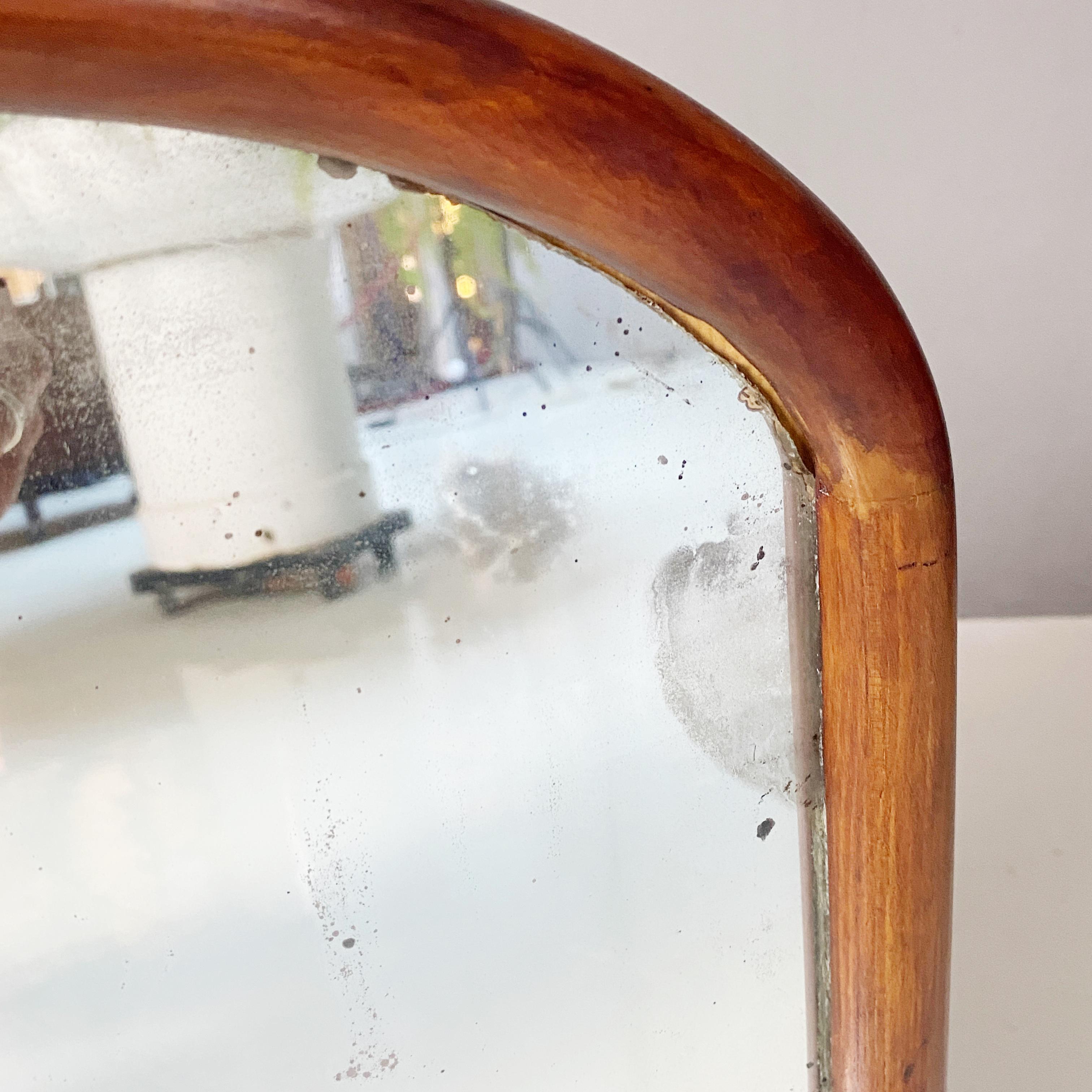 Italian 18th Century Wooden Table Mirror with Mercury Glass, 1700s For Sale 6
