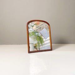 Italian 18th Century Wooden Table Mirror with Mercury Glass, 1700s