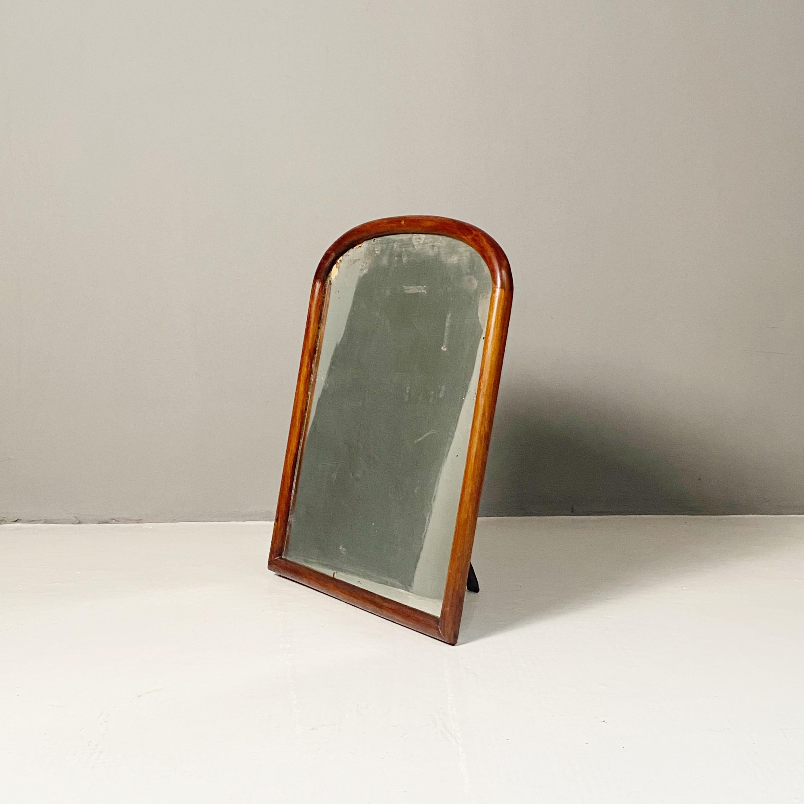 Italian 18th Century Wooden Table Mirror with Mercury Glass, 1700s For Sale 3