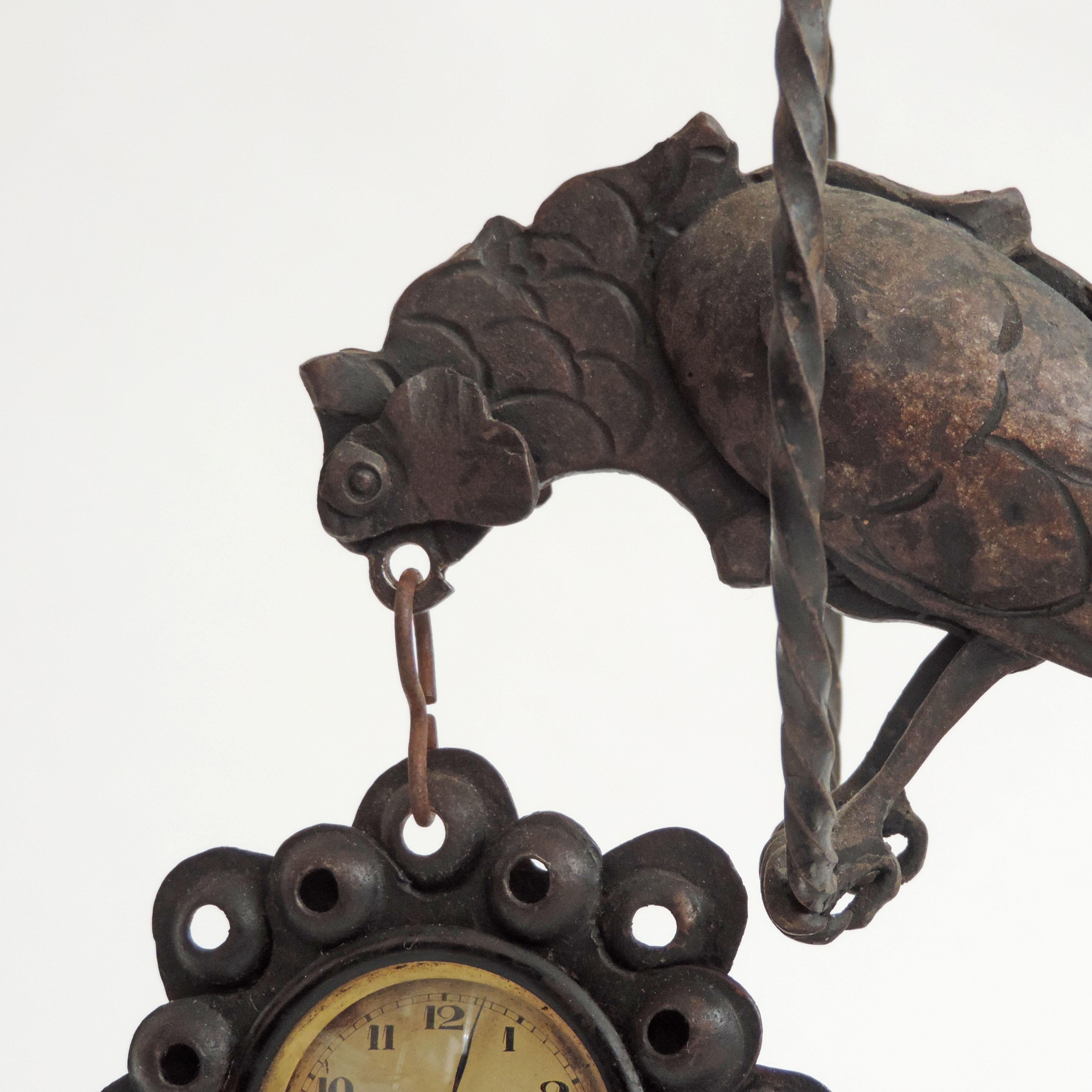 iron bird clock