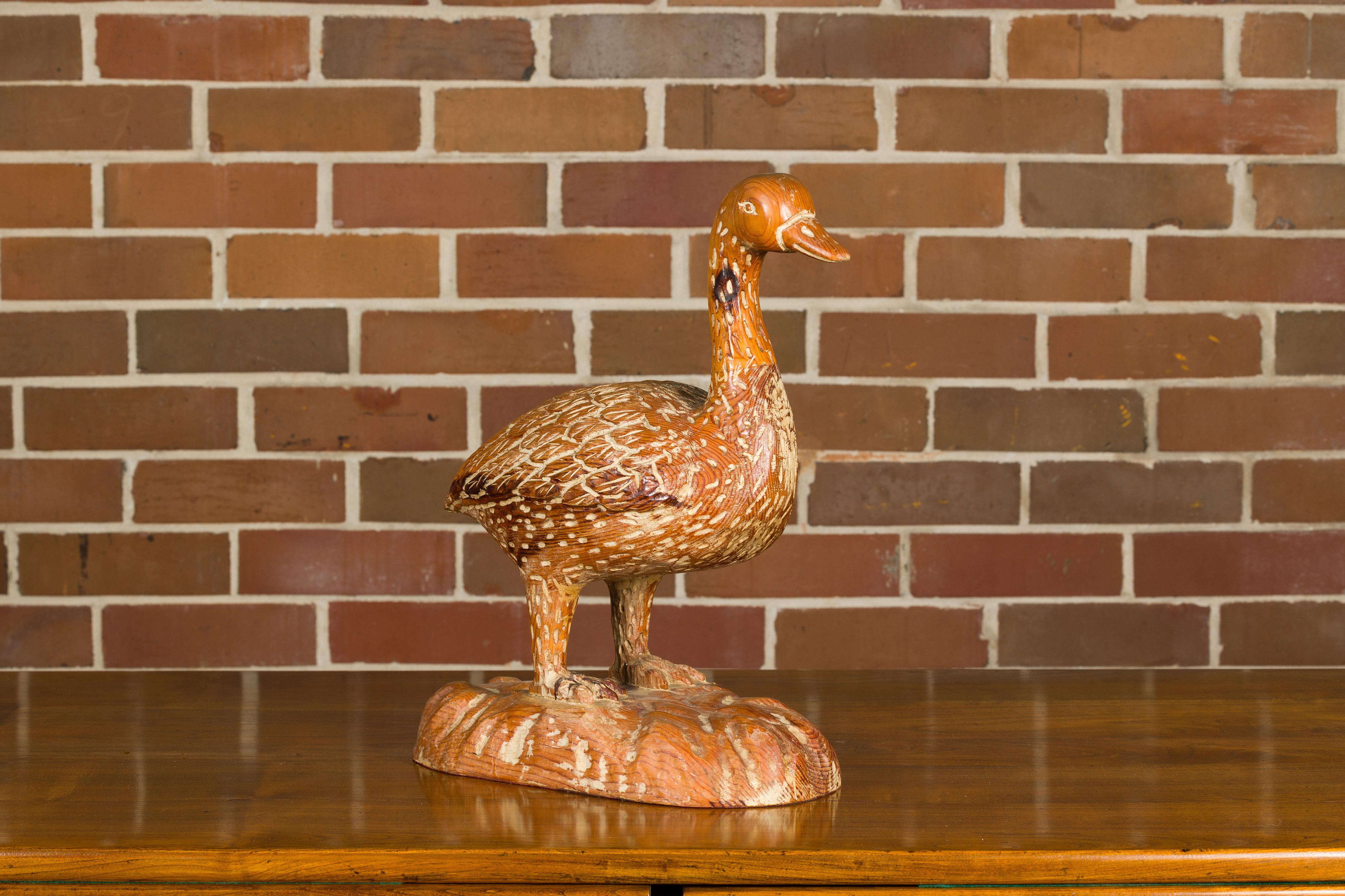 carved wooden ducks
