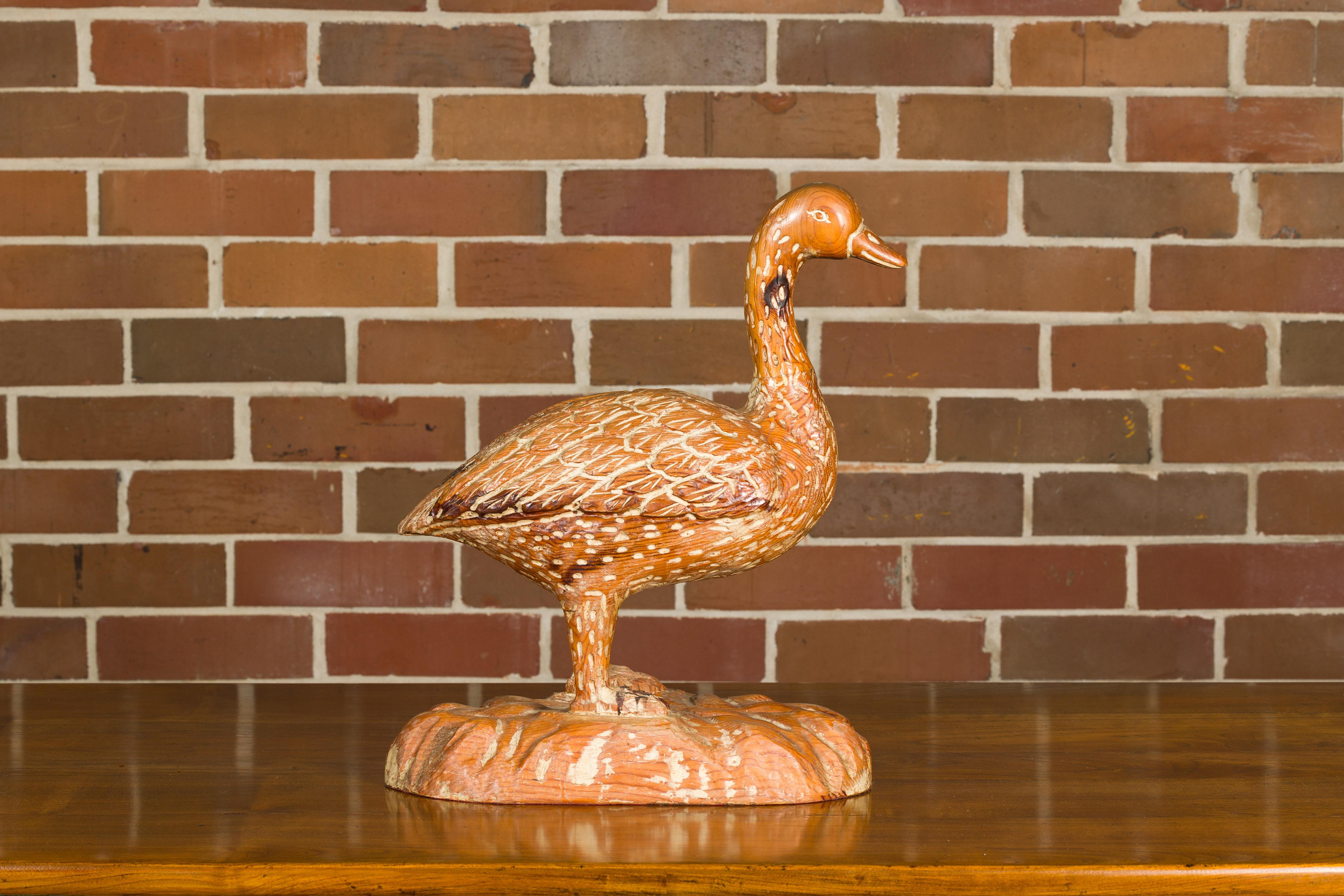 wood duck figurine