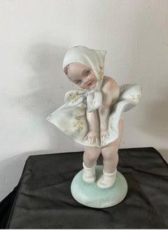 Figura in ceramica italiana del 1930 Art Deco Guido Cacciapuoti