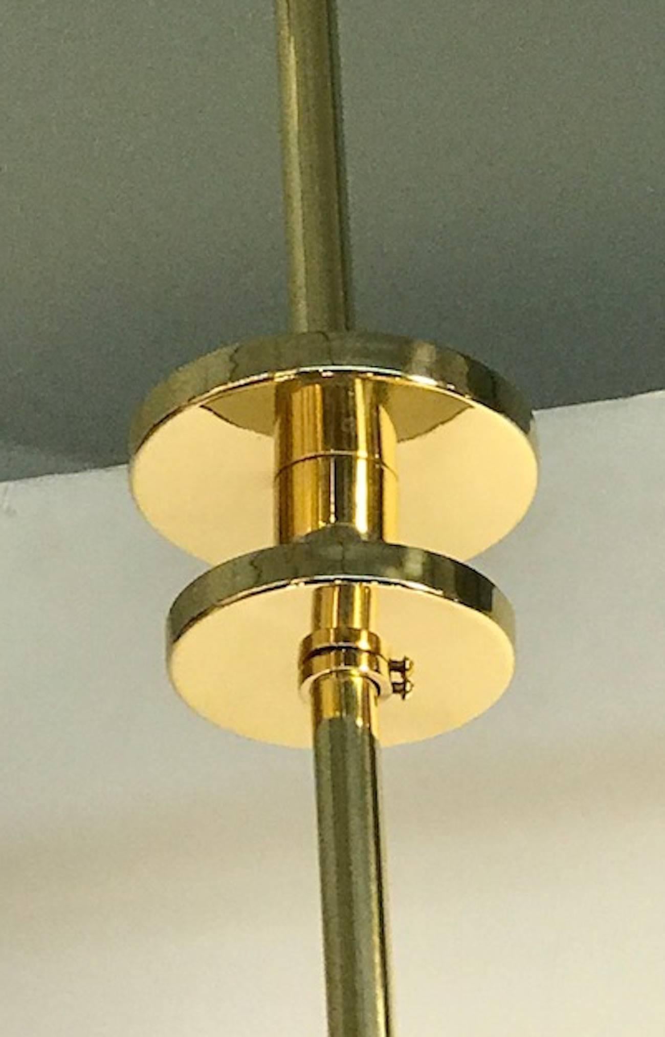 Mid-20th Century Italian, 1930s Art Deco Chandelier For Sale