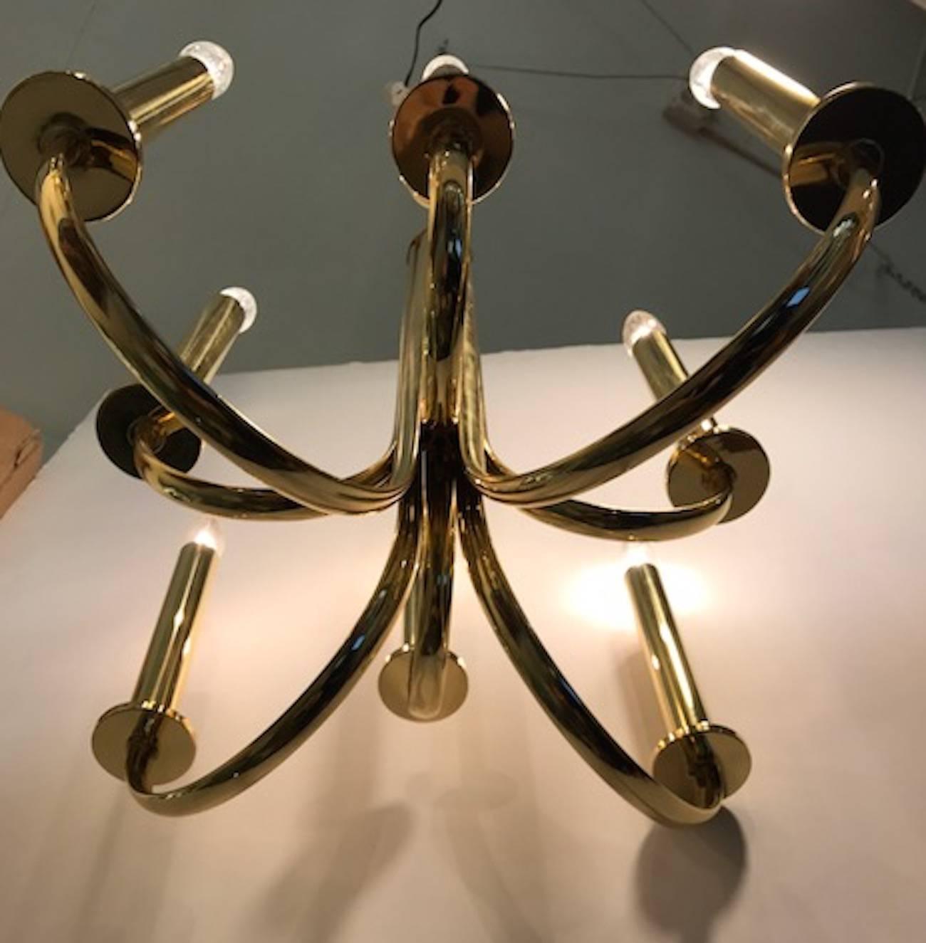 Italian, 1930s Art Deco Chandelier 2