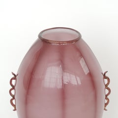 Vaso in vetro di Murano degli anni '30 attribuito a Vittorio Zecchin