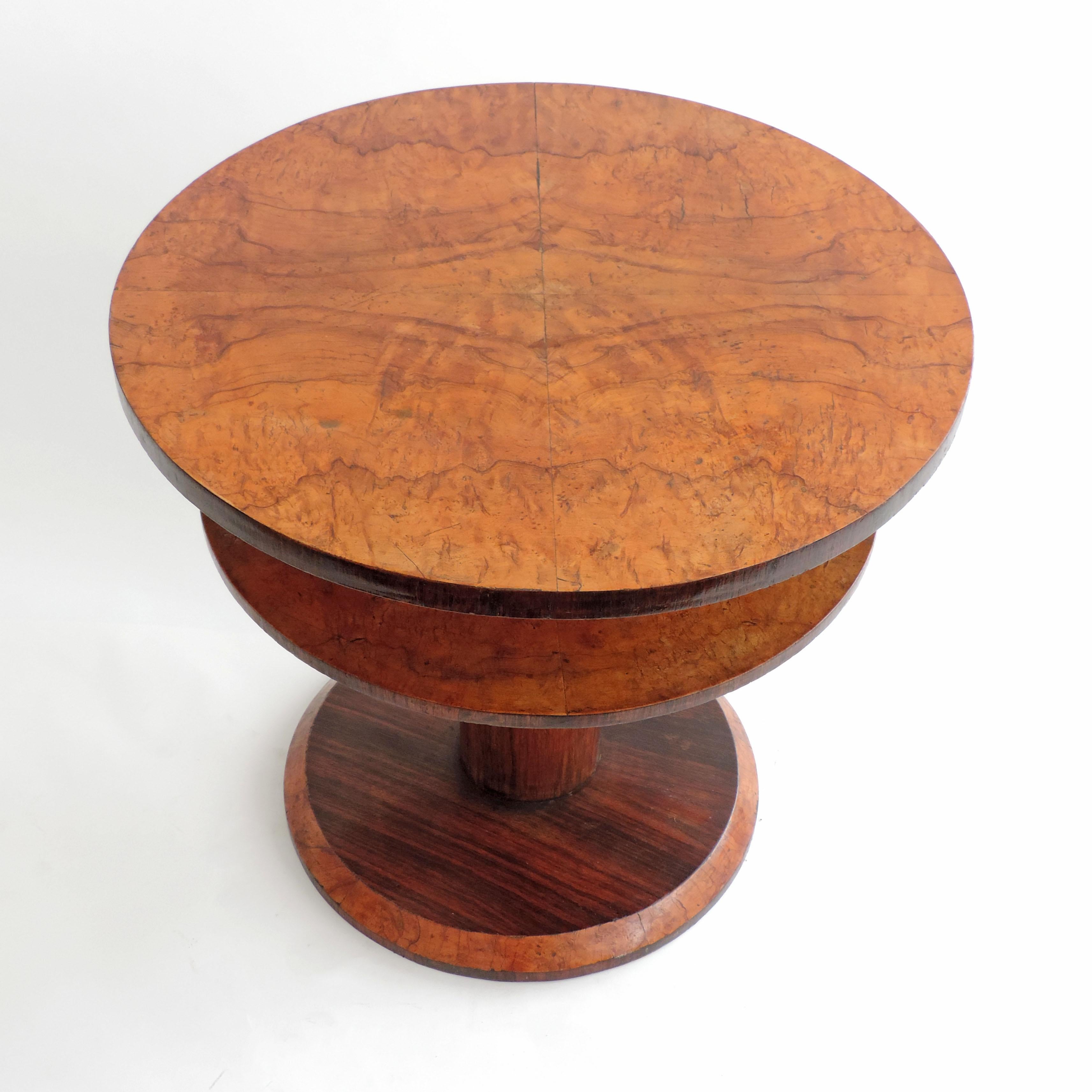 two tier round coffee table