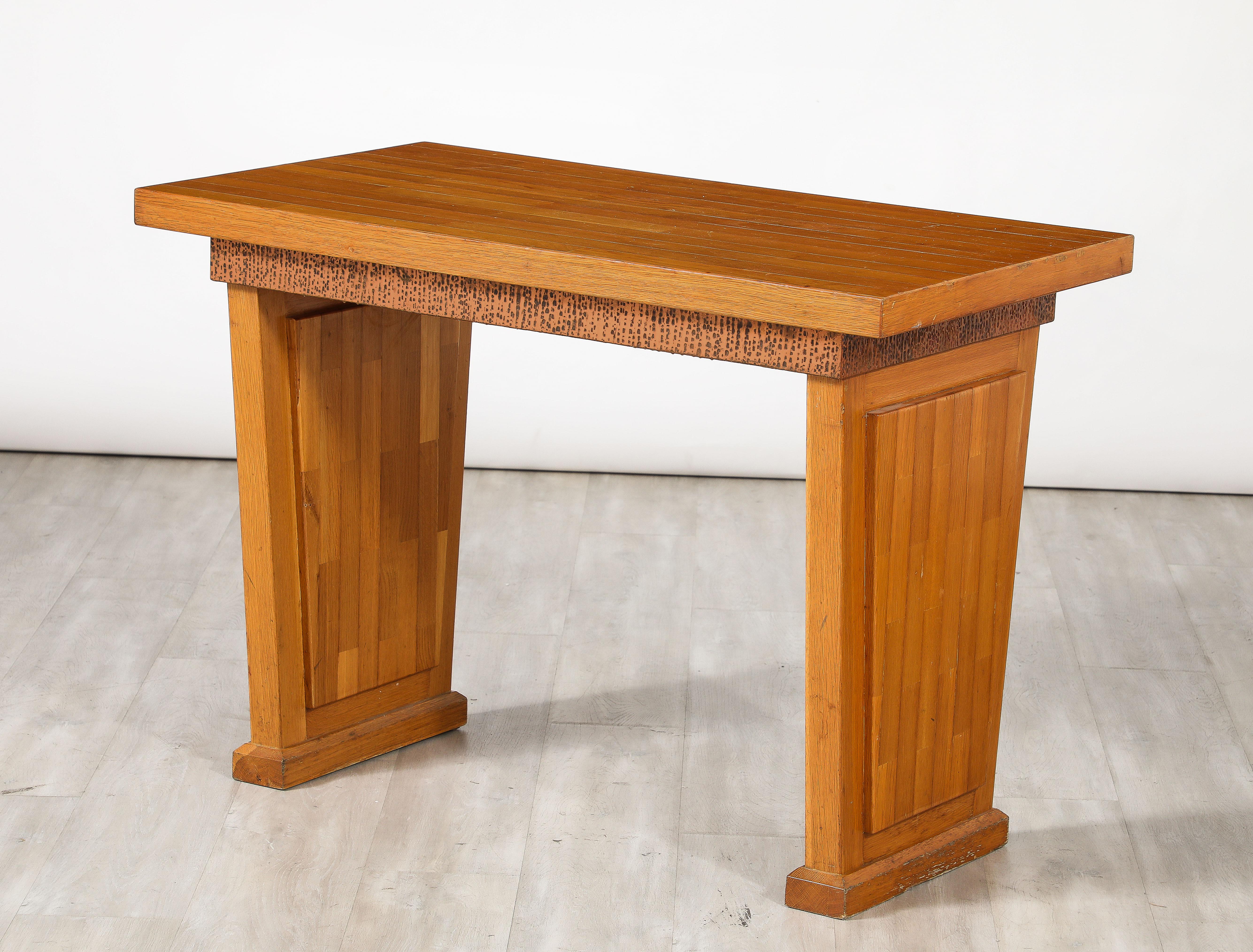 Italian 1930's Writing Table / Desk, for Banca Del Popolo, Trapani For Sale 7