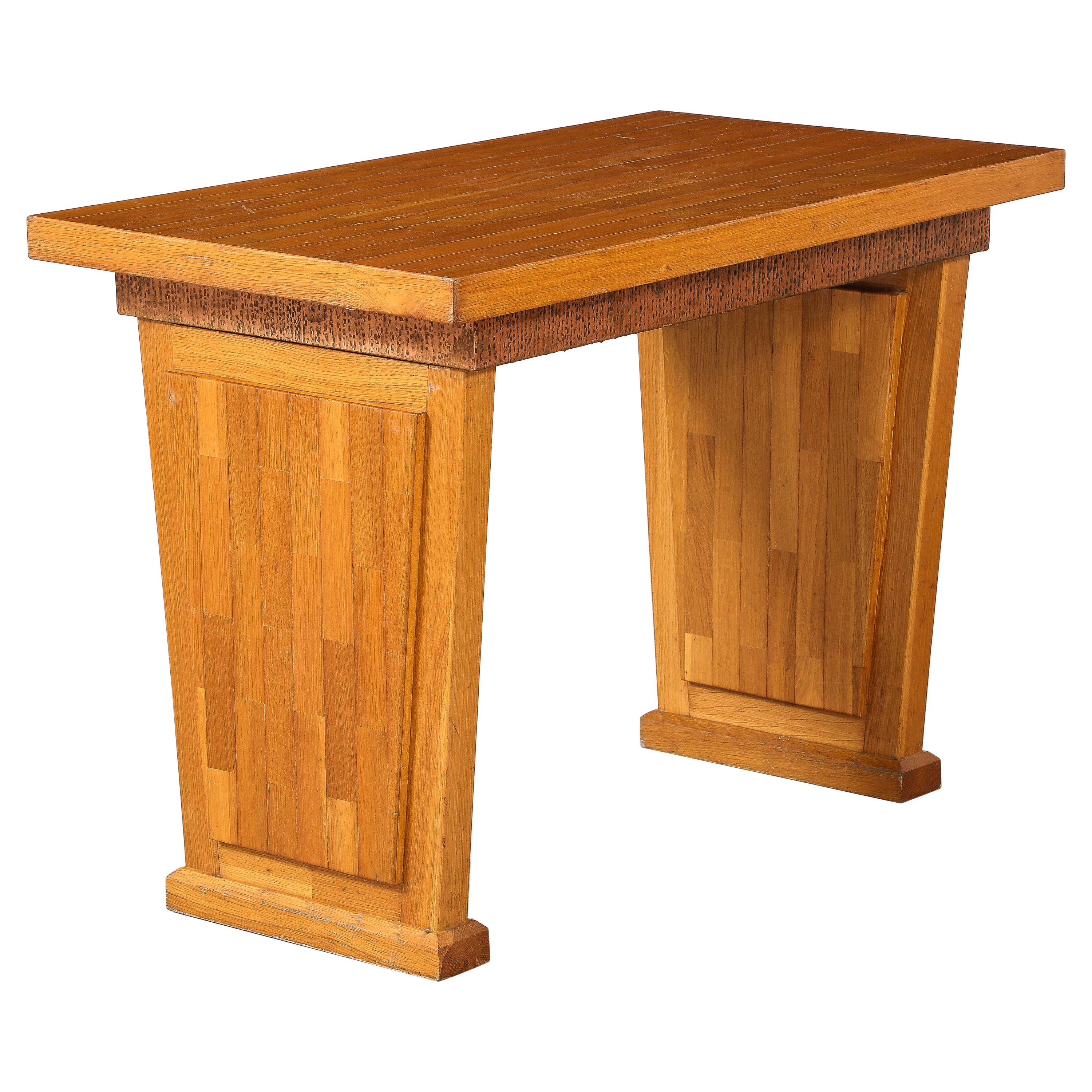 Mesa escritorio italiana de 1930, para Banca Del Popolo, Trapani