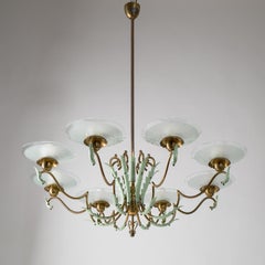 Lustre Art Déco Italien des années 1940:: Strada Milano