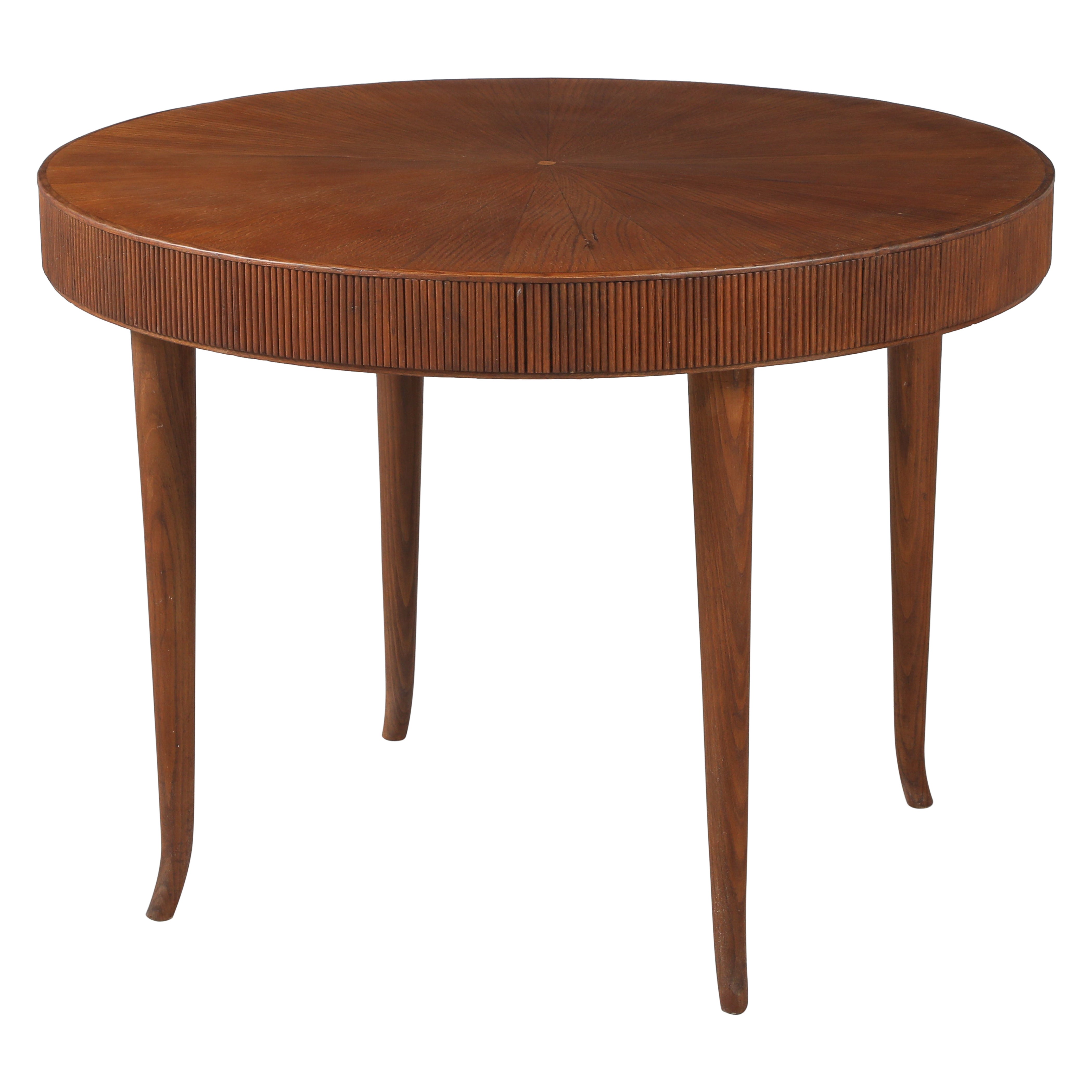 Italian 1940
s Carved Oak Center Table