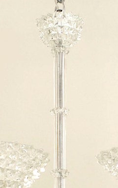 Italian Mid-Century Glass Chandelier