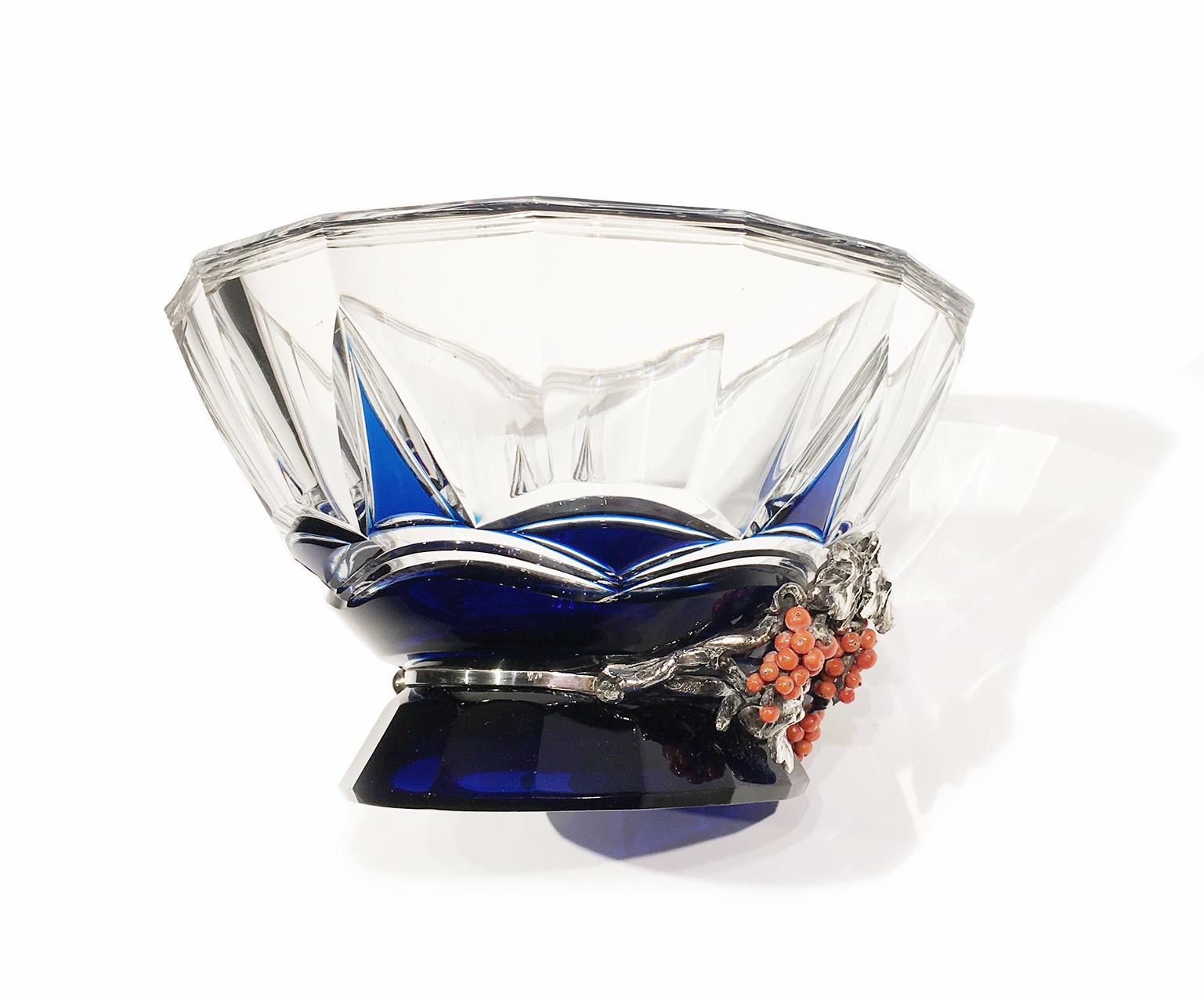 Italian 1940s Crystal Bowl, Milan, circa 1940 2