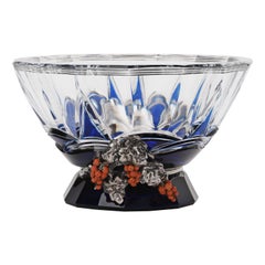 Vintage Italian 1940s Crystal Bowl, Milan, circa 1940