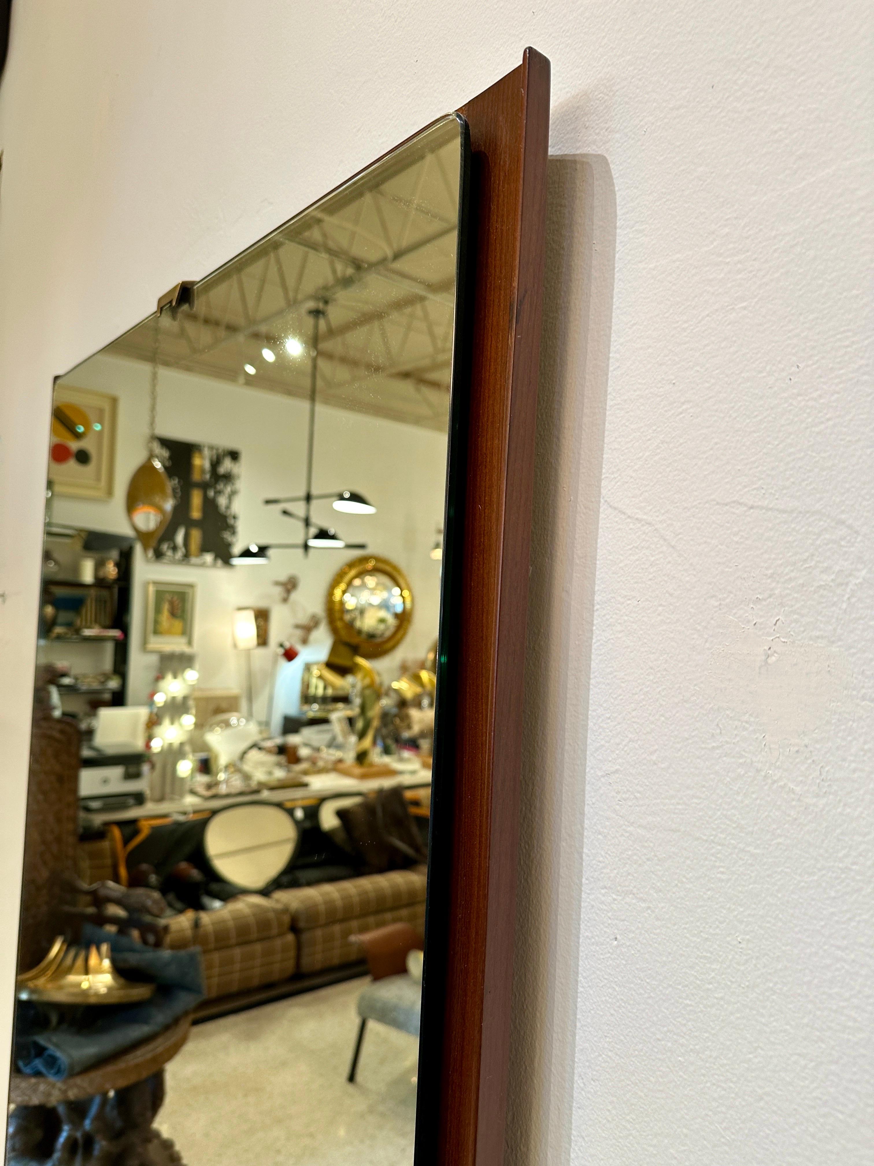 Mid-20th Century Italian 1940's Deco Wall Mirror For Sale