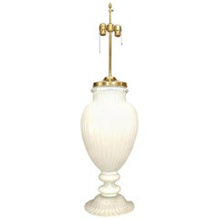 Italian Neoclassic Murano Urn Table Lamp