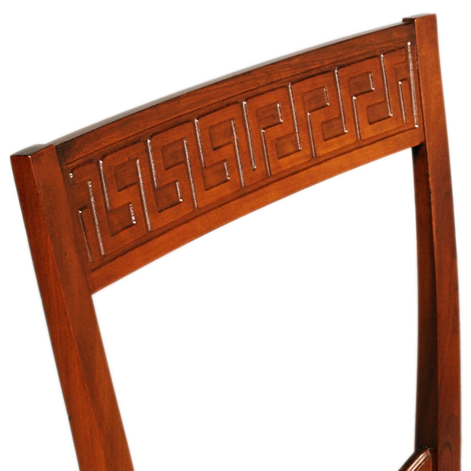 Walnut Italian 1940s Mid-century Six Chairs by Paolo Buffa for Brugnoli Mobili Cantù For Sale