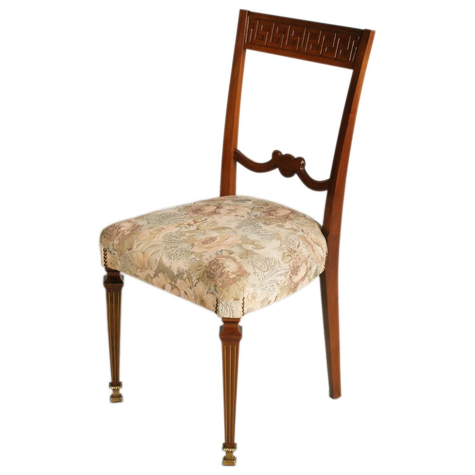Italian 1940s Mid-century Six Chairs by Paolo Buffa for Brugnoli Mobili Cantù In Good Condition For Sale In Vigonza, Padua