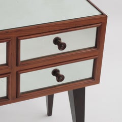 Italienischer Beistelltisch aus den 1940er Jahren, Fontana Arte zugeschrieben