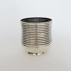 Italian 1940s Silver Wine Cooler by Miracoli Milano